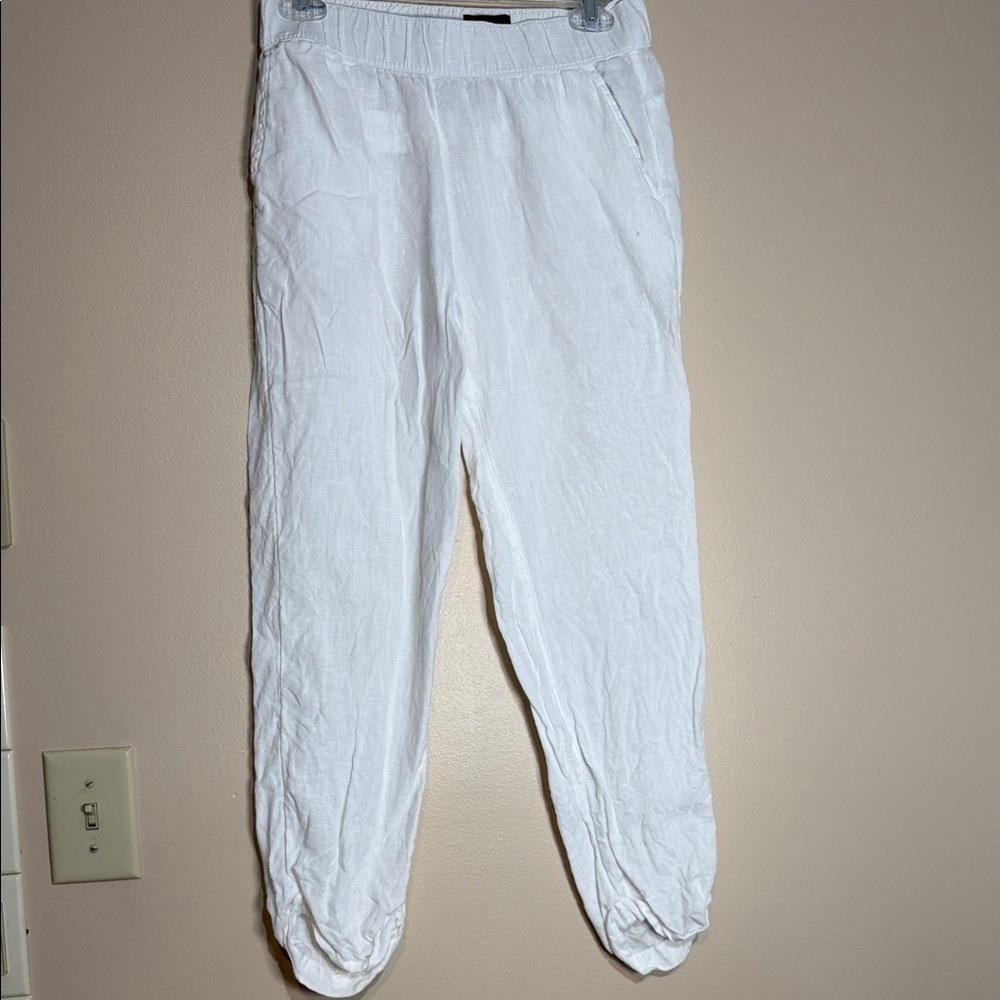 RACHEL Rachel Roy White Linen pants